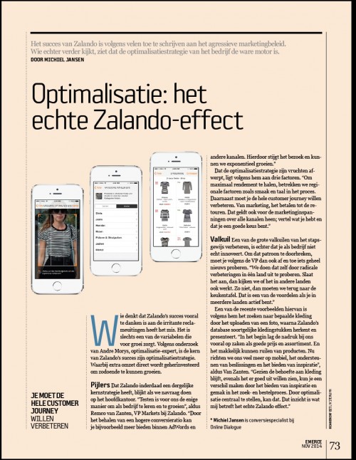 Optimalisatie - het echte Zalando effect